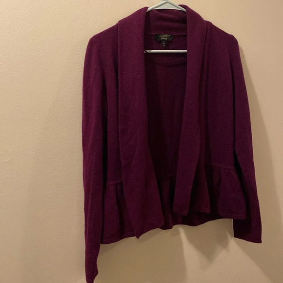 Cashmere Charter Club - luxury - size small - open purple cardigan - - Picture 1 of 6